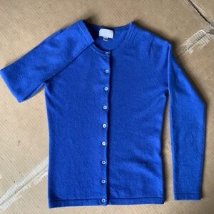 Pure cashmere crew neck cardigan size 2